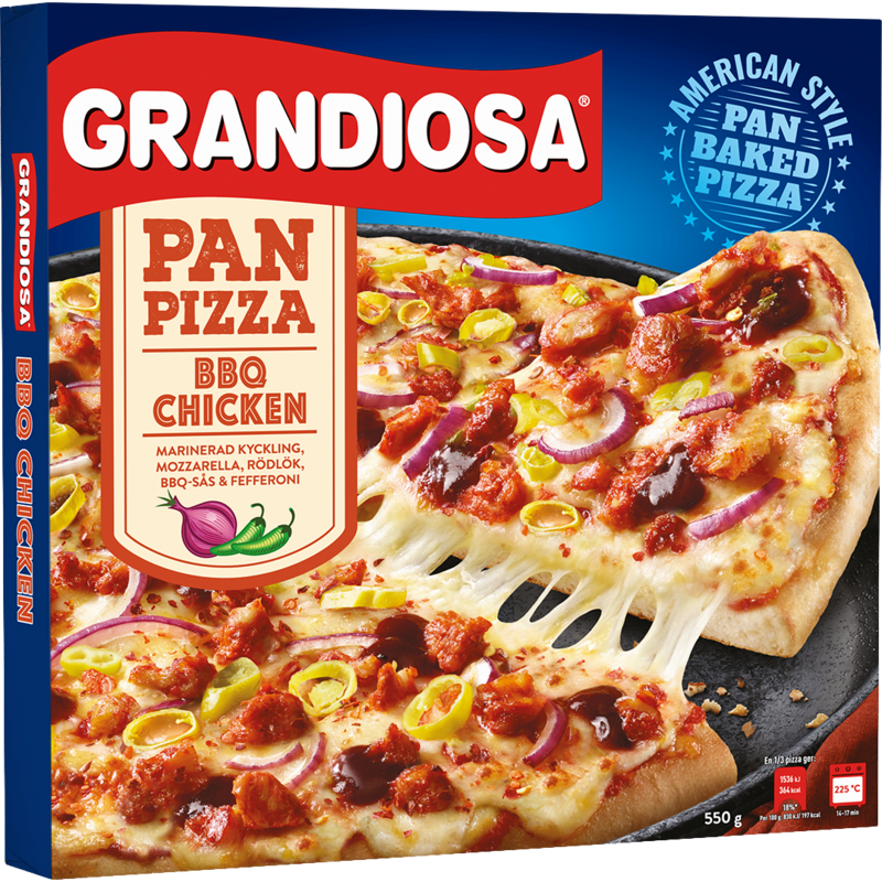 Pan Pizza BBQ Chicken