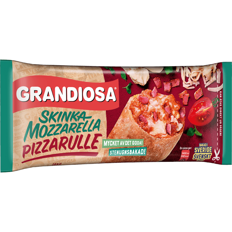 Grandiosa Pizzarulle Mozzarella & Skinka