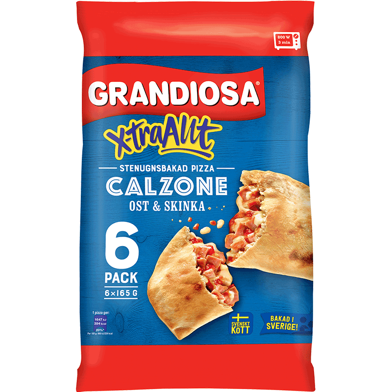 Calzone ost & skinka Mini 6-pack